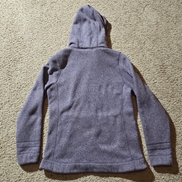 The North Face Hoodie Womens Medium Purple Crescent Pullover Sweatshirt Jacket - Picture 11 of 11